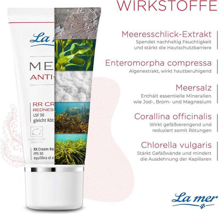 Immagine prodotto La Mer Med+ Anti-Red RR Cream Redness Reduction ohne Parfum (30 ml, Crema 24h, SPF 30)