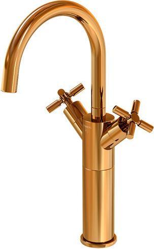 Produktbild Steinberg Serie 250 Waschtischarmatur, hoch, schwenkbar, Zweigriff, mit Ablaufgarnitur, Ausladung 15
