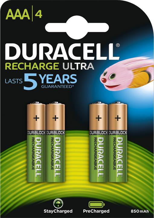 Produktbild Duracell Recharge Ultra (4 Stk., AAA, 900 mAh)