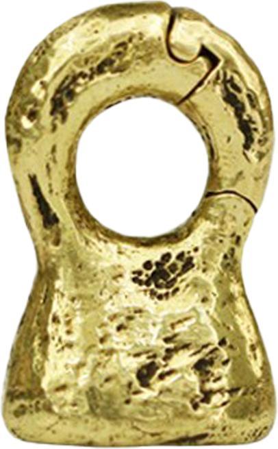 Star Piercing Ohrgewicht klappbar vergoldet Sack (Messing)