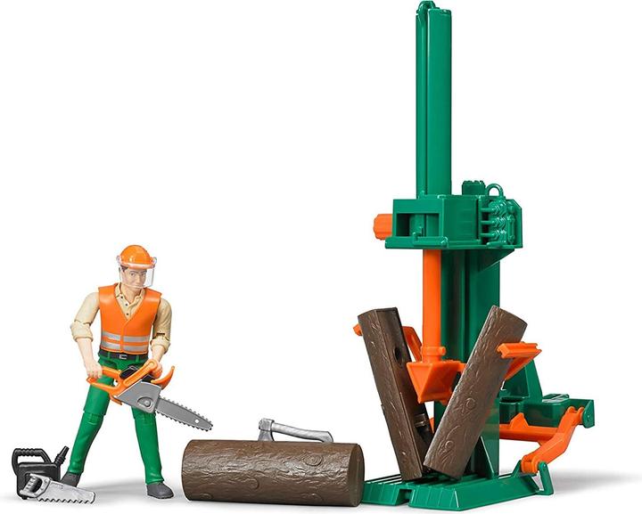 Actual product image Bruder BR Forestry set bWorld with figure