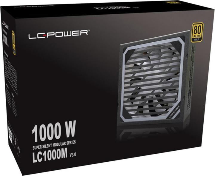 Actual product image LC-Power Super Silent Modular LC1000M V3.0 1000W 80+ Gold (1000 W)