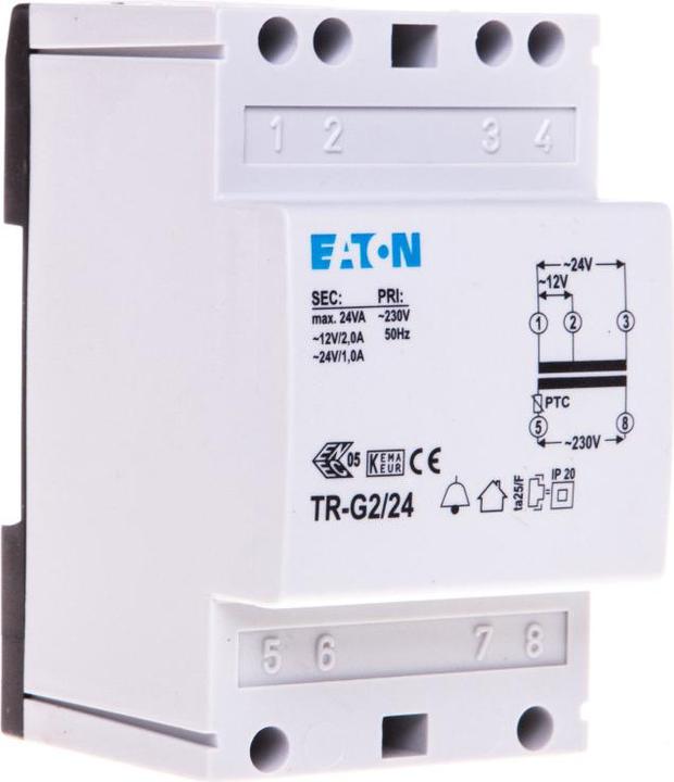 Produktbild Eaton Electric GmbH Klingeltransformator 230V 12-24V 2-1A TR-G2