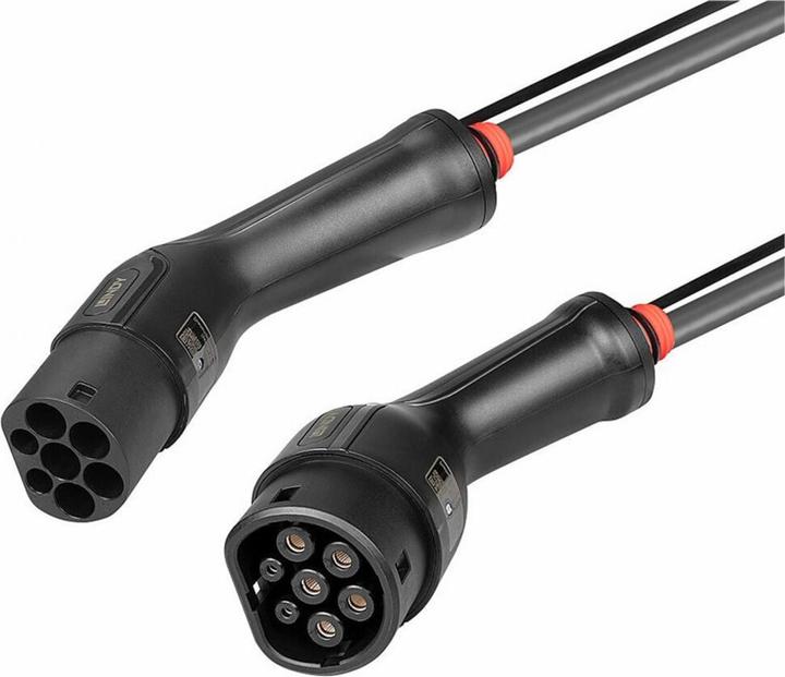 Actual product image Lindy Type 2 to type 2 car charging cable (Type 2, 22000 kW, 32 A, 5 m)