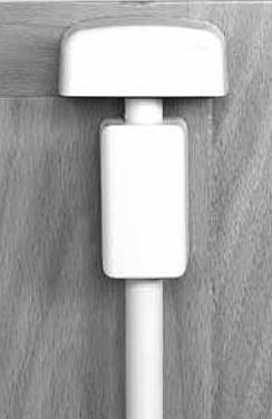 Actual product image Abus Strike box door bar lock TSS550 silver