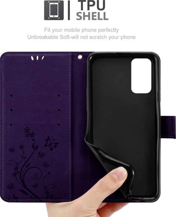 Immagine prodotto Cadorabo Copertina del libro a fiori (Xiaomi Redmi 9T, Xiaomi Poco M3)