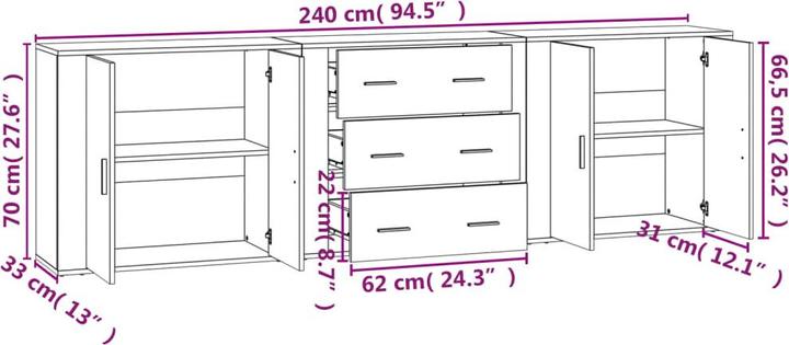 Produktbild VidaXL Berkley (240 x 70 cm)