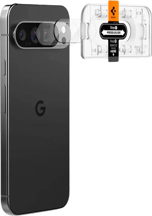 Immagine prodotto Spigen Proteggi fotocamera in vetro temperato EZ Fit Google Pixel 9 Pro 2-Pack (2 Pezzo/i, Google Pixel 9 Pro)