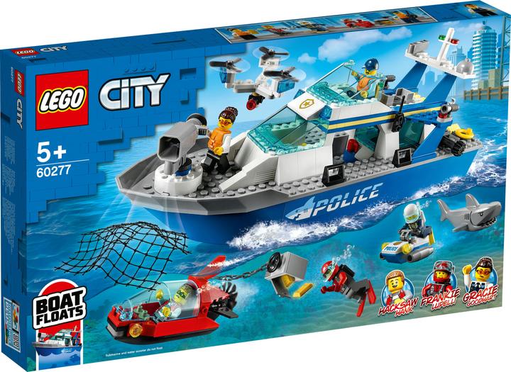 Productafbeelding LEGO Politieboot (60277, LEGO Stad)