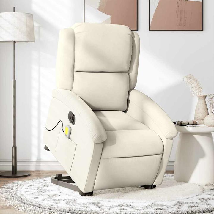 Actual product image VidaXL Massage chair with stand-up aid velvet
