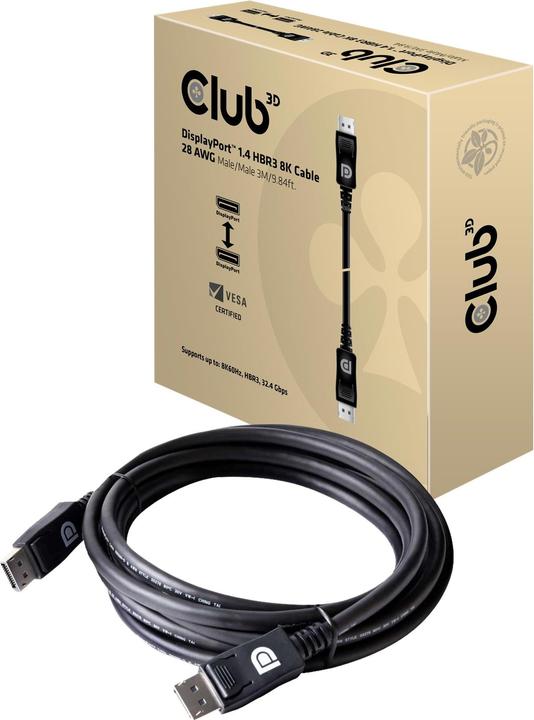 Actual product image Club 3D DisplayPort — DisplayPort (3 m, DisplayPort)