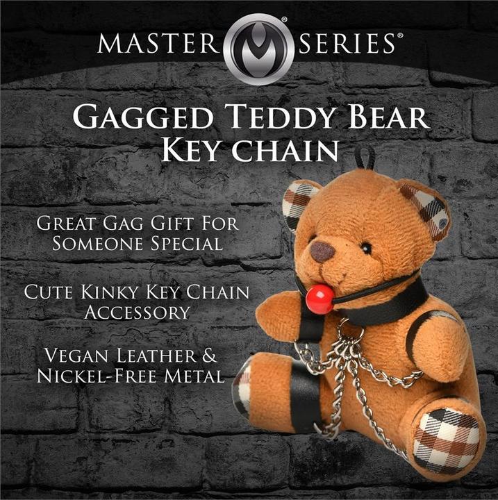 Productafbeelding Master Series Geknevelde Teddybeer Sleutelhanger