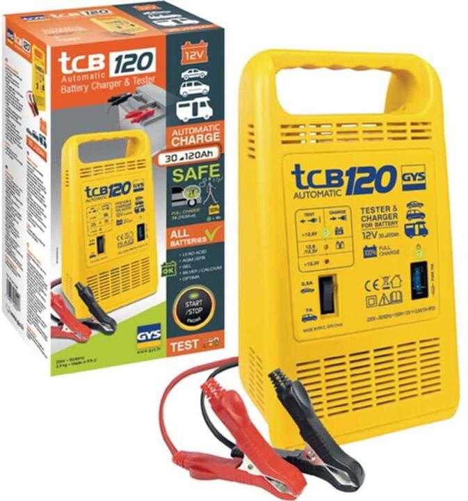 Produktbild GYS Batterieladegerät TCB 120 automatisch (12V, 10.50 A)