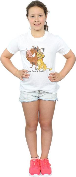 Immagine prodotto Disney The Lion King Classic Simba, Timon And Pumbaa Maglietta Ragazze (140, 146)
