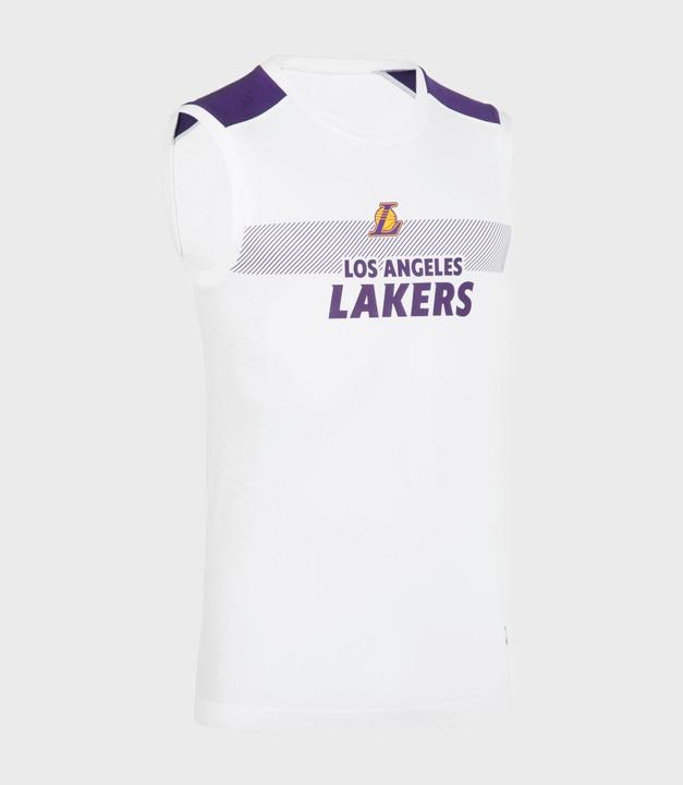 Tarmak Damen/Herren Basketball Funktionsshirt NBA Los Angeles Lakers - UT500 weiss (M)