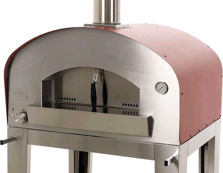Produktbild Seven Italy Eros OutdoorGasofen mit WagenRot (Pizzaofen Gas)