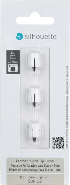 Actual product image Silhouette Accessories Punching tool tips Curio 2, 1 mm, 3 pieces