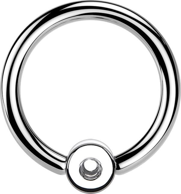 Produktbild Star Piercing Micro Ball Closure Ring silber Kugel mit 0.8 mm Gewinde (ohne Messing, Titan G23)