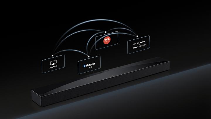 Actual product image TCL Q85H Q Class 7.1.4 Channel Sound Bar with Dolby Atmos, Wireless Subwoofwer, and Wireless Surround Sp (510 W, 7.1.4 Channel)