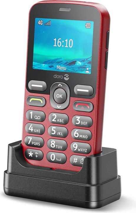 Immagine prodotto Doro 1880 4G senza alimentatore rosso (2.40", 0.31 Mpx, 4G)
