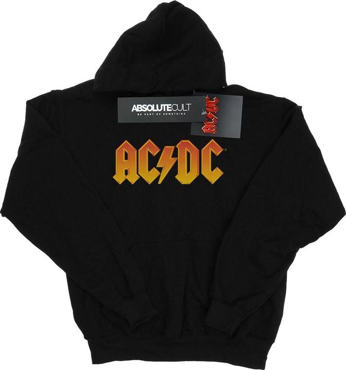 Immagine prodotto AC/DC Felpa con cappuccio con logo del fuoco per ragazzi (140, 146)