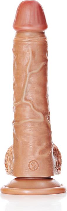 Produktbild RealRock Straight Realistic Dildo with Balls and Suction Cup - 8"/ 20,5 cm