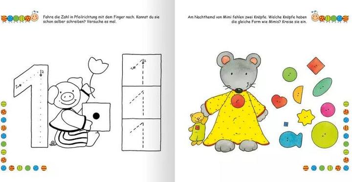 Actual product image Lernraupe - Mein grosses Übungsbuch für den Kindergarten (German, Angela Wiesner, Corina Beurenmeister, 2021)