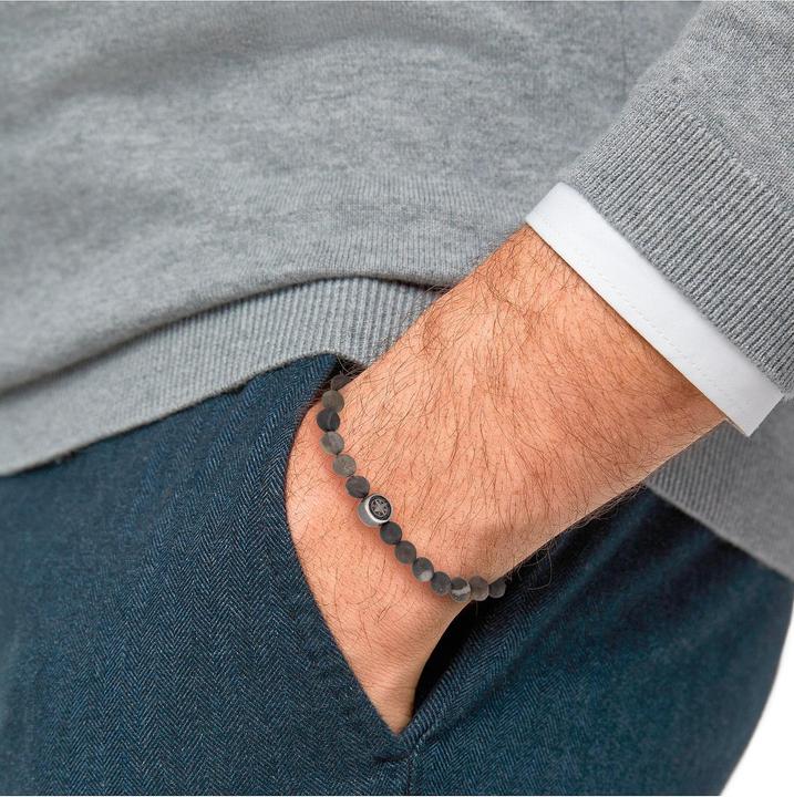 Immagine prodotto S.Oliver Gioielli da braccio per uomo, acciaio inossidabile |Compass (20 cm, Acciaio inossidabile)