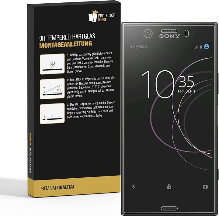 Produktbild Protectorking 3x echtes Tempered 9H Panzerhartglas 3D KLAR (1 Stück, Sony Xperia XZ Premium)