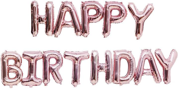 Produktbild Paper Poetry Folienballon Happy Birthday (13 x)