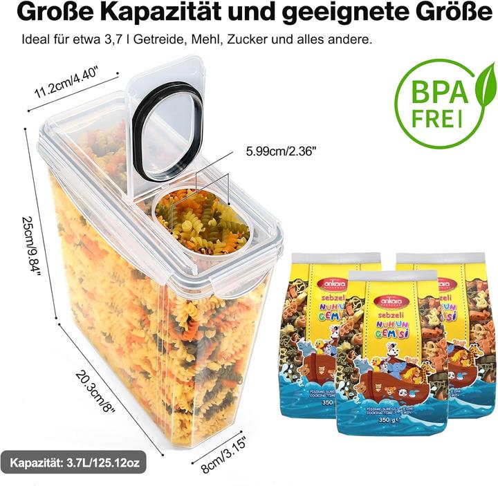 Image du produit Yashe ‎4-teiliges Vorratsdosen Set mit 16 Etiketten (14.80 l)