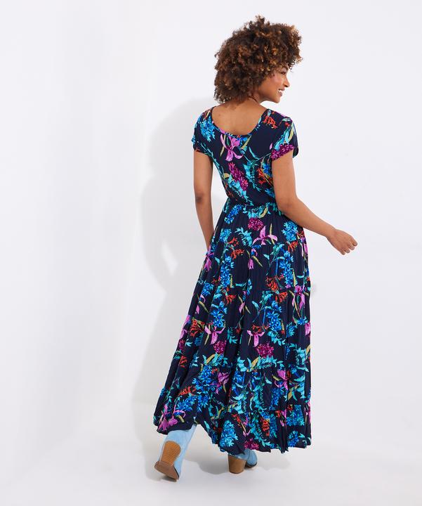 Produktbild Joe Browns Dark Floral Crinkle Maxi Dress (38)