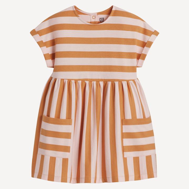 La Redoute Collections Gestreiftes Kleid mit kurzen Ärmeln