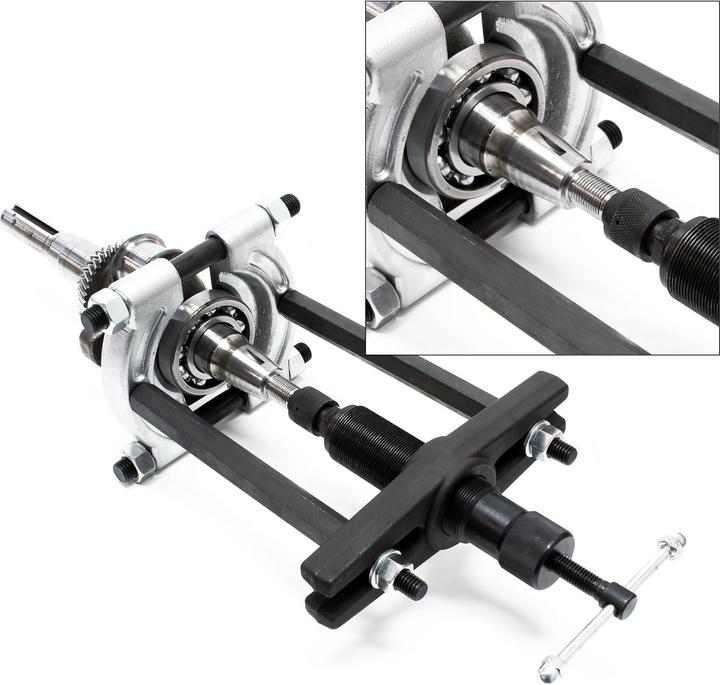 Produktbild Wiltec Hydraulik Abzieher Set 10t Lagerabzieher Auszieher hydraulisch im Koffer