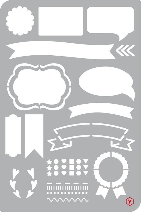 Immagine prodotto Pronty Crafts Modello di bullet journal "Banner", formato 12 x 18 cm