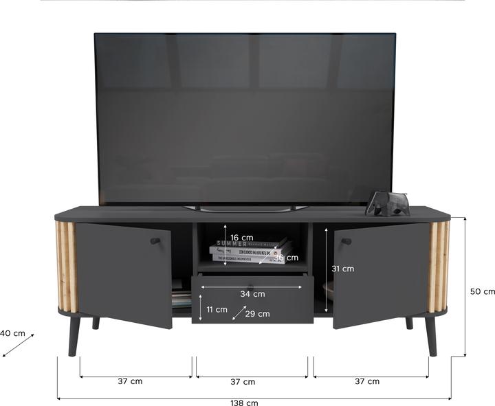 Actual product image Xonox Home TV table Pure