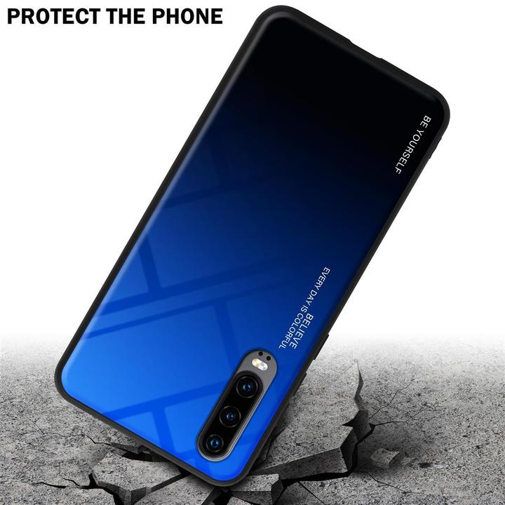 Actual product image Cadorabo TPU 2 colors glass cover (Huawei P30)