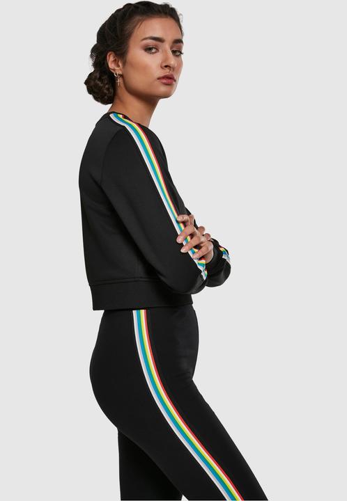 Actual product image Urban Classics Ladies Multicolor Taped Sleeve Crewneck (XXL)