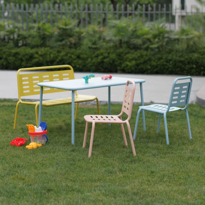 Immagine prodotto Casa.Pro Kindersitzgruppe Etroubles 4-tlg. Stahl Mehrfarbig
