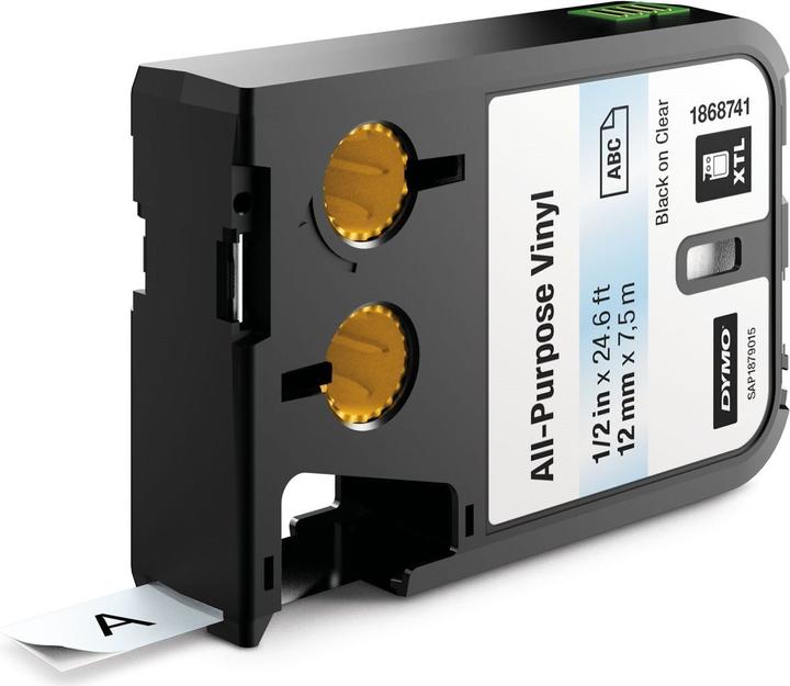 Produktbild Dymo XTL Schriftband, Vinyl (1.20 cm, Transparent)