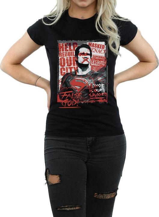 Immagine prodotto T-shirt in cotone Femmes/Dames Batman v Superman False God (M)