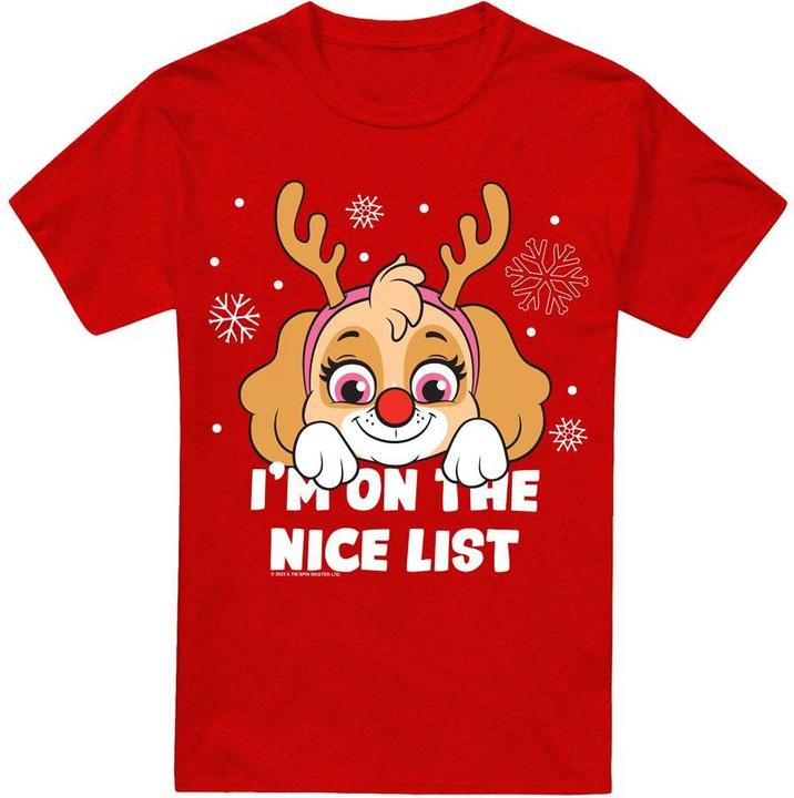 Actual product image Paw Patrol Unisex Adult Nice Christmas Skye T-Shirt (L)