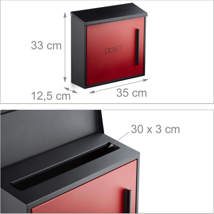 Actual product image Relaxdays Mailbox