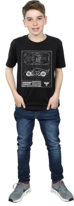 Image du produit Disney - T-shirt CARS LIGHTNING MCQUEEN BLUEPRINT - Garçon (128)