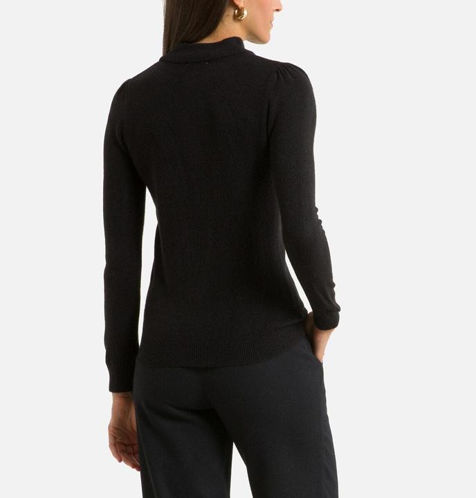 Actual product image Anne Weyburn Stand-up collar jumper in soft knitwear (42)