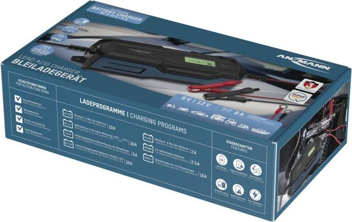 Actual product image Ansmann Charger for lead-acid batteries BC 6-12V / 6 A (12V, 6V, 6 A)