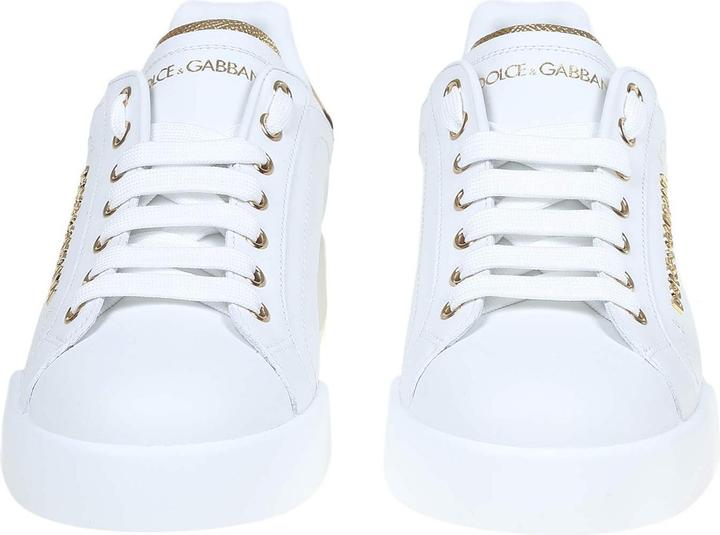 Immagine prodotto Dolce & Gabbana portofino sneakers in white leather with logo pearl (36)