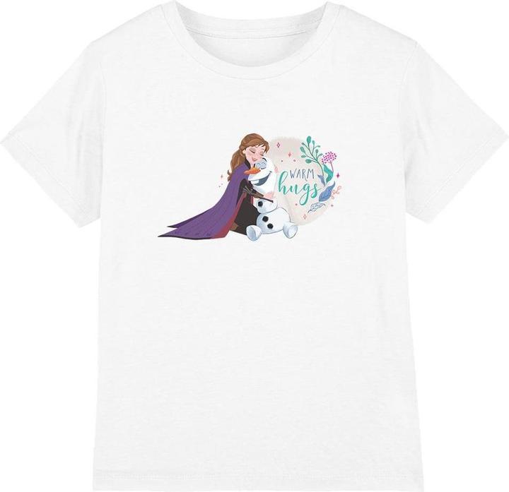 Actual product image Disney Frozen Childrens/Kids Like Warm Hugs Anna Olaf T-Shirt (152, 158)