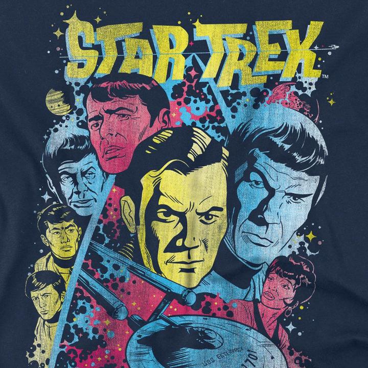 Actual product image Mens Classic Crew Illustrated T-Shirt (4XL)