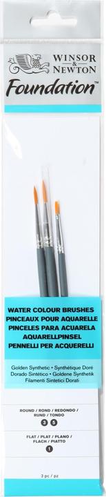 Winsor & Newton Foundation watercolor brush set 3pcs ass.